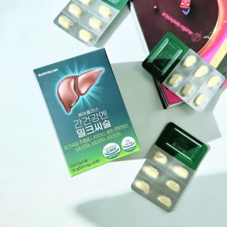 [경남제약헬스케어] 케어플러스 간건강엔 밀크씨슬 500mg 60정/2개월분/비타민B 5종+세레늄 — 4.5점을 준 리뷰어가 2024년 1월 올린 사용 사진