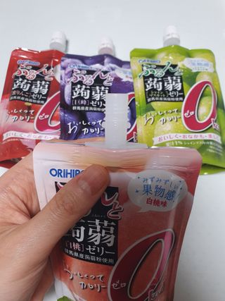 ORIHIRO 오리히로 곤약젤리 제로칼로리 130g 4종 4팩(맛별로 1팩씩) — 5점을 준 리뷰어가 2023년 1월 올린 사용 사진
