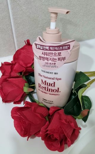 벨먼 내추럴 스파 머드레티놀 바디워시(그린로즈, 미드나잇 피오니) — 5점을 준 리뷰어가 2022년 5월 올린 사용 사진