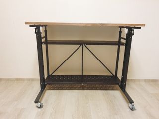 올맘 폴딩 모션테이블 6단계 높낮이조절 아이보리/다크브라운 — 5점을 준 리뷰어가 2021년 9월 올린 사용 사진