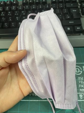 에어에이드 컬러 덴탈 마스크 — 5점을 준 리뷰어가 2021년 8월 올린 사용 사진