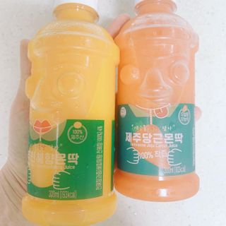 탐라원 제주의 맛, 몬딱주스 4종세트 - 한라봉몬딱주스, 천혜향몬딱주스, 청귤에이드, 당근몬딱주스 — 4.5점을 준 리뷰어가 2021년 7월 올린 사용 사진