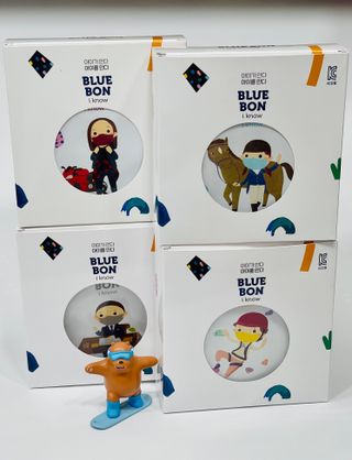 [블루 본 아이노우] 유아용 컬러마스크 40 PCS SET 2중 택 1 — 5점을 준 리뷰어가 2021년 4월 올린 사용 사진