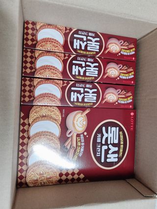 롯데제과 롯샌 카페크런치 — 5점을 준 리뷰어가 2021년 10월 올린 사용 사진