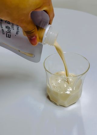 헤이빈즈 식사대용 식물성단백질 다이어트쉐이크 파우치 5일분 — 5점을 준 리뷰어가 2023년 3월 올린 사용 사진
