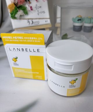 랑벨 비타 에너지 잡티 앰플 패드 65매 (투명하고 밝은 얼굴 광채패드) — 5점을 준 리뷰어가 2022년 6월 올린 사용 사진