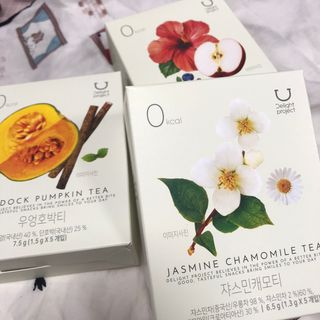 딜라이트 프로젝트 블렌딩티 우엉호박티, 히비후르츠티, 쟈스민캐모티 — 5점을 준 리뷰어가 2021년 7월 올린 사용 사진