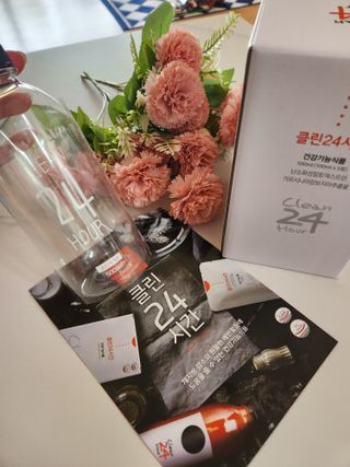 클린24시간 1BOX(5포) + 전용보틀(500ml) — 5점을 준 리뷰어가 2023년 2월 올린 사용 사진