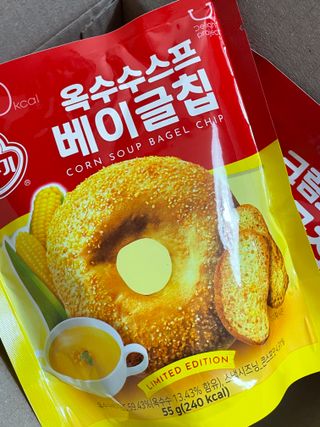 딜라이트 프로젝트 오뚜기스프 베이글칩 2종 — 4점을 준 리뷰어가 2021년 8월 올린 사용 사진