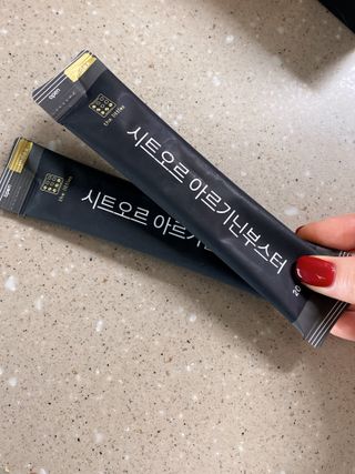 더리틀스 시트오르 아르기닌부스터 — 5점을 준 리뷰어가 2022년 11월 올린 사용 사진