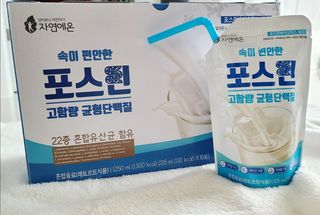 자연에온 마시는 프로틴 고함량 균형단백질 음료 포스틴 125ml 10개입 1BOX — 5점을 준 리뷰어가 2021년 3월 올린 사용 사진