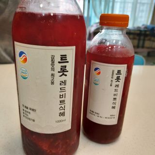 트롯전통식혜 트롯레드비트식혜 1리터 +500리터 — 4점을 준 리뷰어가 2021년 5월 올린 사용 사진