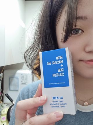 제이제이바이오 허브마사지바 올인원 알약비누 — 5점을 준 리뷰어가 2021년 11월 올린 사용 사진