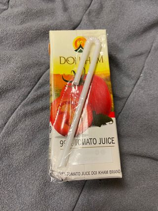 도이캄 착즙 완숙 토마토 200ml 12팩 무설탕 태국왕실 기내식주스 — 4점을 준 리뷰어가 2021년 2월 올린 사용 사진
