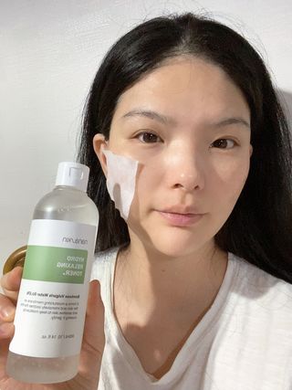 나나스킨 하이드로릴렉싱토너 — 5점을 준 리뷰어가 2021년 10월 올린 사용 사진