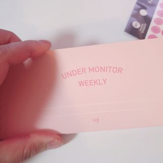 리훈 언더모니터 위클리 플래너 + 다정한 스티커 8mm 원형 칼라 얼굴 표정 1장 — 5점을 준 리뷰어가 2022년 3월 올린 사용 사진