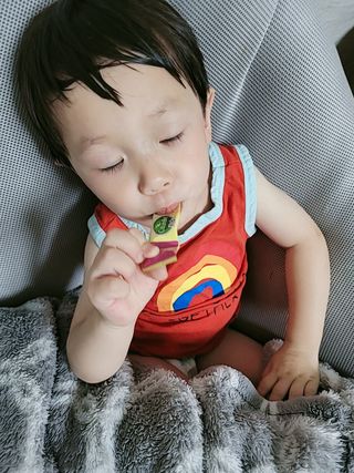 광동생활건강 [세계판매1위 유산균] 컬처렐 키즈 패킷 30포1박스 — 5점을 준 리뷰어가 2022년 7월 올린 사용 사진
