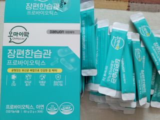 [유산균] 오마이락 장편한습관 프로바이오틱스 30P — 5점을 준 리뷰어가 2022년 12월 올린 사용 사진