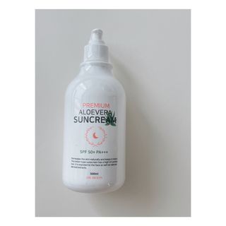 [닥터문] 프리미엄 알로에베라 선크림 500ml — 4점을 준 리뷰어가 2022년 7월 올린 사용 사진