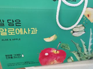 서울약사신협 잘 담은 알로애사과_70ml x 30포 — 4점을 준 리뷰어가 2021년 10월 올린 사용 사진