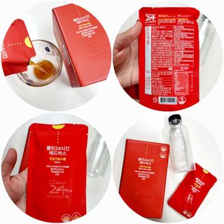클린24시간 레드박스 1BOX(5포) + 전용보틀(500ml) — 4점을 준 리뷰어가 2024년 1월 올린 사용 사진