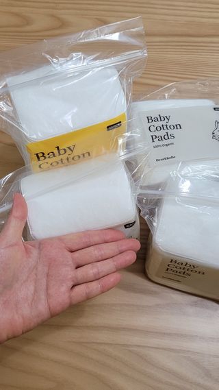 디어엘로디 프리미엄 유기농 유아 솜티슈 40매 3Pack +60매 1Pack 혼합형 — 5점을 준 리뷰어가 2021년 4월 올린 사용 사진