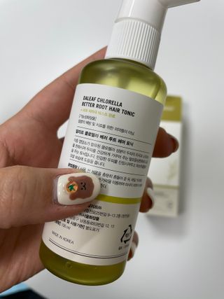 달리프 클로렐라 베러 루트 헤어토닉 100ml — 4점을 준 리뷰어가 2021년 4월 올린 사용 사진