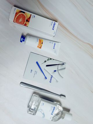 주식회사 클린디 [클린디]🌿민트향으로 상쾌하게, 단짝가글 + 맞춤 칫솔 + 치약 세트🦷 — 5점을 준 리뷰어가 2021년 12월 올린 사용 사진