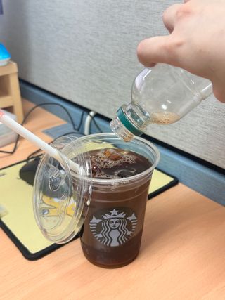 무라벨 바리스타룰스 디카페인 아메리카노 — 4점을 준 리뷰어가 2024년 4월 올린 사용 사진
