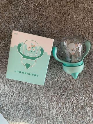 유비맘 트라이탄 코니빨대컵_컬러 랜덤 발송 — 5점을 준 리뷰어가 2021년 1월 올린 사용 사진