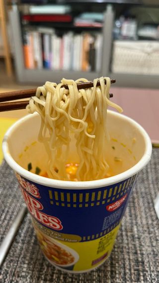 NISSIN 닛신 컵누들  4종 - 씨푸드오리지날, 씨푸드 스파이시, 씨푸드 커리, 씨푸드 XO소스 — 4.5점을 준 리뷰어가 2023년 1월 올린 사용 사진