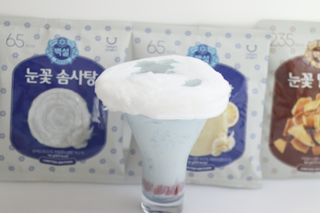 딜라이트 프로젝트  달콤한 눈꽃 간식세트( 눈꽃 솜사탕 / 레몬라임 솜사탕 / 달고나 총 7EA+스마트톡 증정) — 5점을 준 리뷰어가 2022년 5월 올린 사용 사진