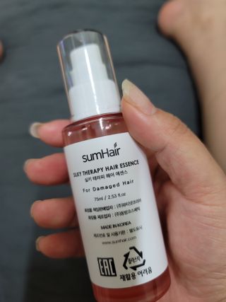 썸헤어 / SUMHAIR 썸헤어 실키 테라피 헤어 에센스 — 5점을 준 리뷰어가 2021년 4월 올린 사용 사진