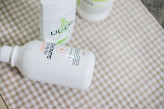 [닥터문] 프리미엄 알로에베라 선크림 500ml — 4점을 준 리뷰어가 2022년 7월 올린 사용 사진