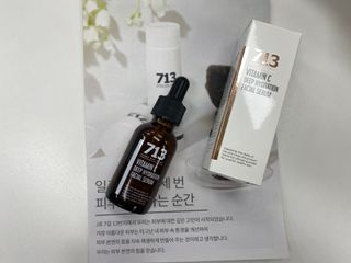 [세븐원쓰리 713] 피부톤을 속부터 밝게 피누스 비타민C 딥 하이드레이션 세럼 — 5점을 준 리뷰어가 2021년 10월 올린 사용 사진