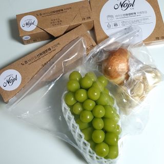 노플(NOPL) 노플 친환경 바이오 산화 생분해  항균 일회용 위생 비닐장갑 100매 + 지퍼백 소형, 대형 — 4점을 준 리뷰어가 2021년 10월 올린 사용 사진