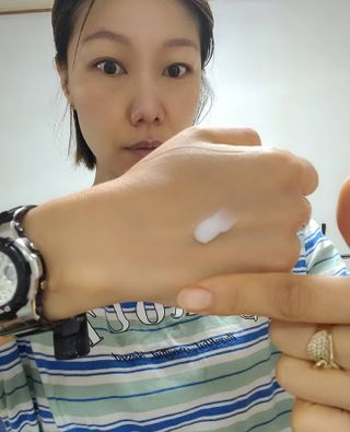 리더스코스메틱 리더스 카밍 바이오틱스 크림 마스크 — 5점을 준 리뷰어가 2021년 5월 올린 사용 사진