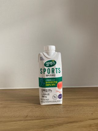 셀렉스스포츠 셀렉스 스포츠 웨이 프로틴 복숭아_ 330ml x 12팩 — 5점을 준 리뷰어가 2021년 4월 올린 사용 사진