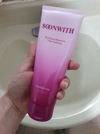 SOONWITH 바이오 내추럴 리프레싱 폼클렌징 — 4점을 준 리뷰어가 2021년 5월 올린 사용 사진