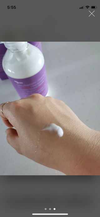 빅그린 베이비라인 3종세트 - 샴푸앤바디워시500ml,올인원로션500ml,바디크림170ml — 4점을 준 리뷰어가 2022년 11월 올린 사용 사진