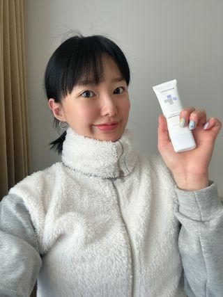 바노바기 코스메틱 바노바기 밀크씨슬 리페어 시카 선스크린 플러스 50ml — 5점을 준 리뷰어가 2023년 2월 올린 사용 사진