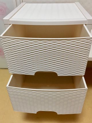 올맘 커넥트 5단 서랍장+분리커버+연결선반 구성 아이보리/브라운 — 5점을 준 리뷰어가 2021년 8월 올린 사용 사진
