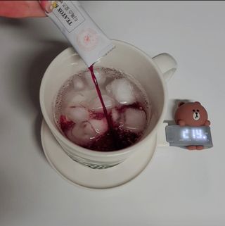 세렌디뷰티_이너뷰티 티톡스 로즈 베리 — 5점을 준 리뷰어가 2021년 3월 올린 사용 사진