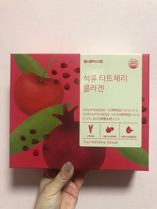 서울약사신협_석류 타트체리 콜라겐_10g x 30포 — 5점을 준 리뷰어가 2021년 7월 올린 사용 사진
