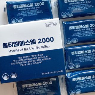 바른비타민 옵티엠에스엠2000 1박스 60포 관절 연골 복합건강기능식품 — 5점을 준 리뷰어가 2021년 6월 올린 사용 사진