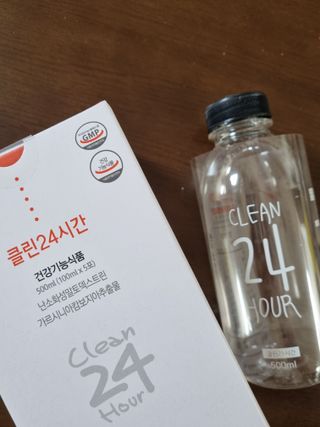 클린24시간 1BOX(5포) + 전용보틀(500ml) — 5점을 준 리뷰어가 2022년 12월 올린 사용 사진