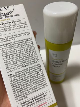 달리프 클로렐라 베러 루트 쿨링 스프레이 100ml — 5점을 준 리뷰어가 2021년 3월 올린 사용 사진