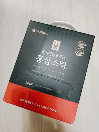 [푸름웰니스] 프리미엄 6년근 홍삼스틱 3mg x 100포 — 5점을 준 리뷰어가 2022년 4월 올린 사용 사진
