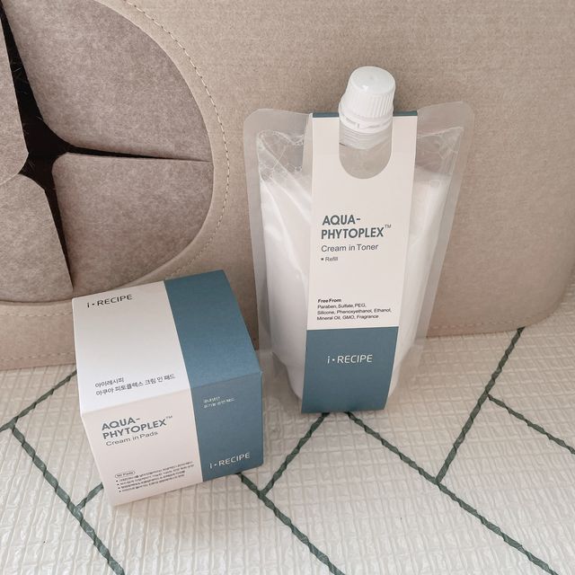 아쿠아 피토플렉스 크림 인 패드+ 크림 인 토너 리필 350ml 리뷰 사진