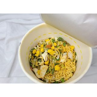 NISSIN 닛신 컵누들  4종 - 씨푸드오리지날, 씨푸드 스파이시, 씨푸드 커리, 씨푸드 XO소스 — 3점을 준 리뷰어가 2021년 11월 올린 사용 사진